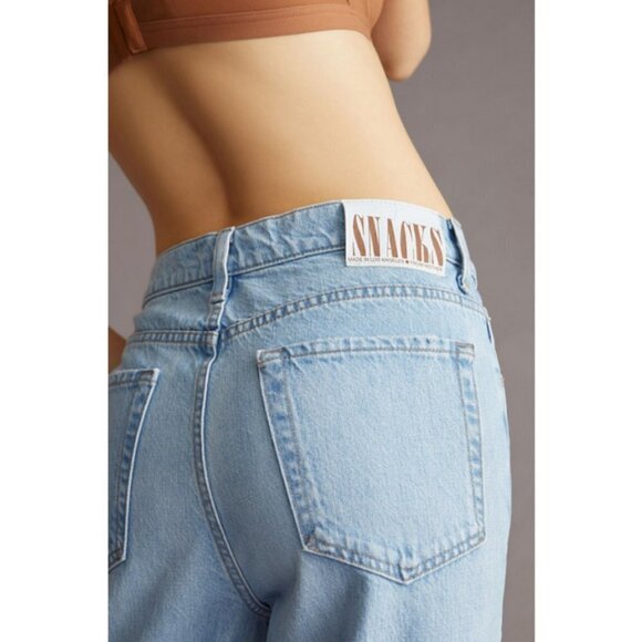 💕MOTHER SNACKS!💕 The Fun Dip Puddle Jeans ~ Lots Of Nibbles 26 NWT - Picture 5 of 16